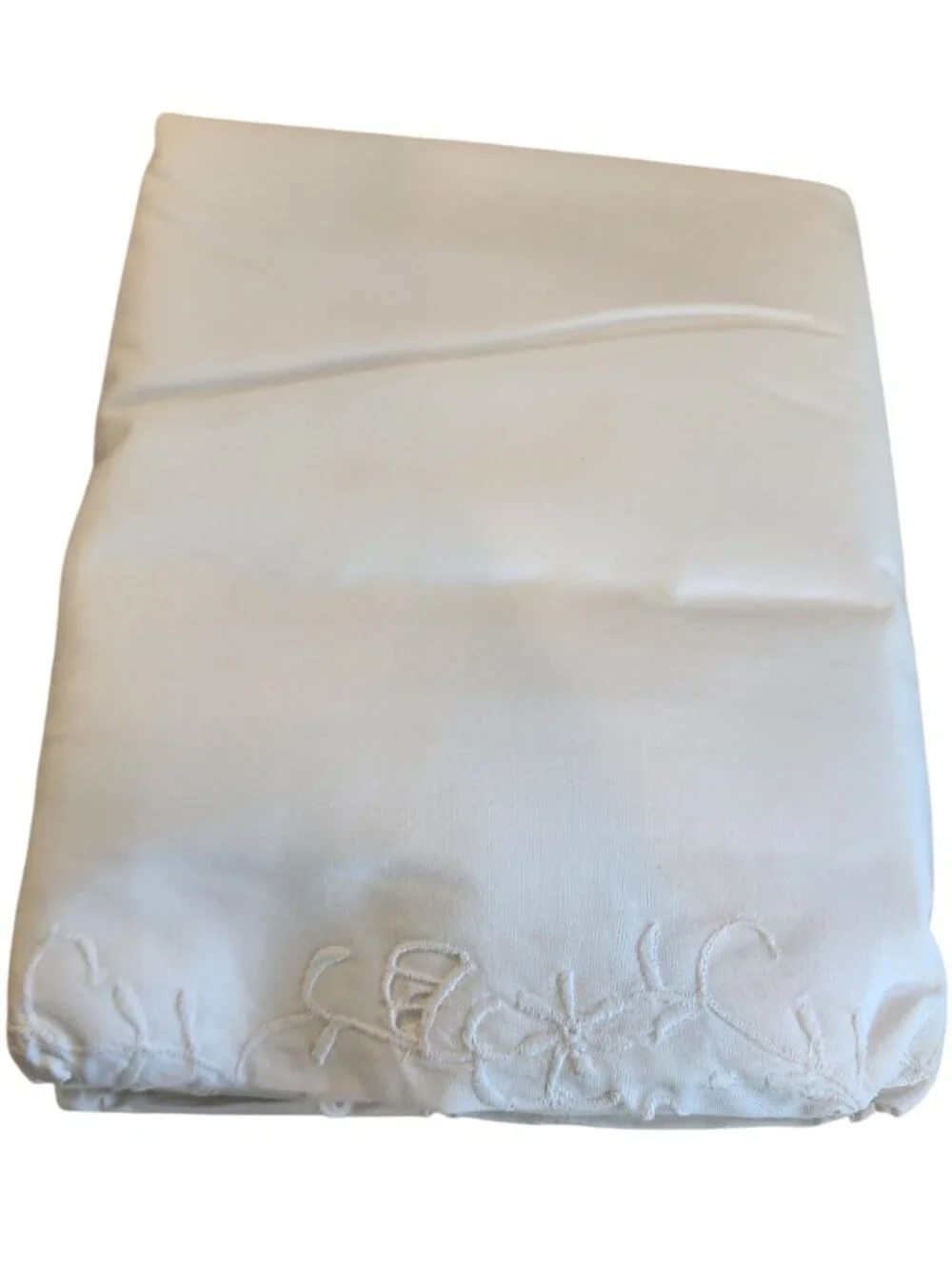 Martha Stewart Embroidered Vine Battenberg 100% Cotton  Curtains 80 x 84